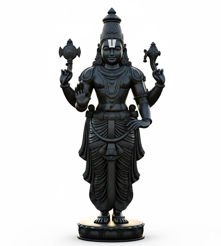 Black Marbale Lord Venkateswara idol
