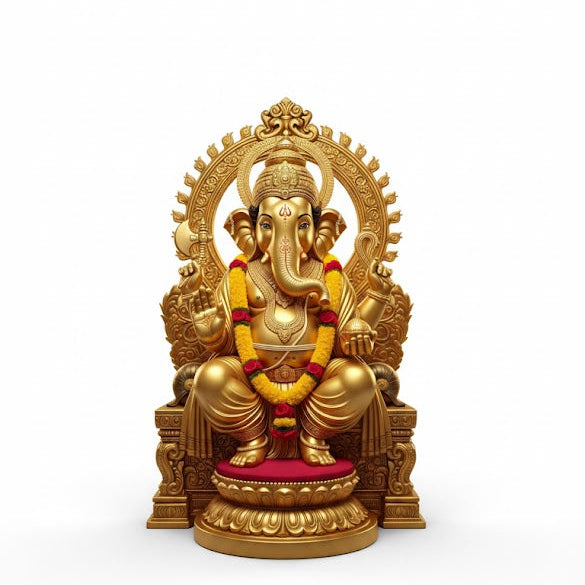 Bronze Finish Lord Ganesha Idol