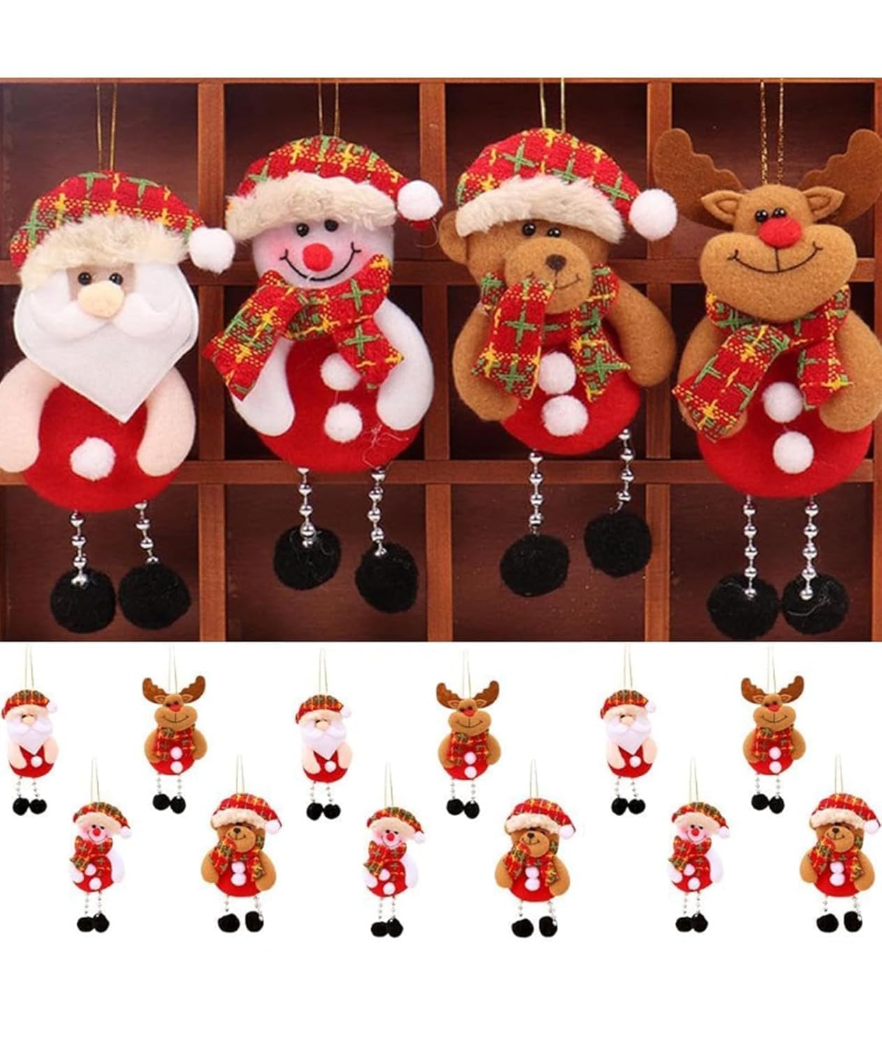 4 Pcs Christmas Tree Decoration Items