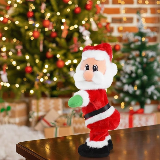 Twerking Santa Claus,Booty Shaking Santa Dancing Santa Claus with Music Singing Animated Christmas Santa Toys for Kids- English Song