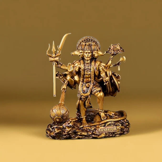 Standing Panchmukhi Hanuman Murti for Car Dashboard
