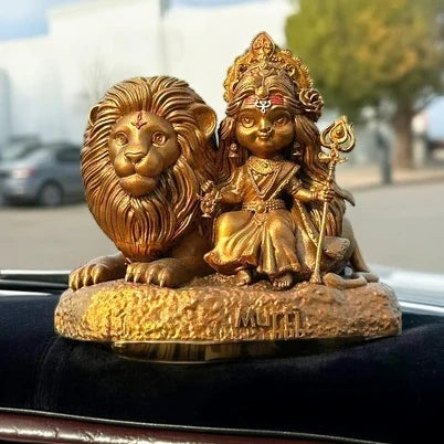 BAAL DURGA MAA WITH LION – CAR DASHBOARD IDOL
