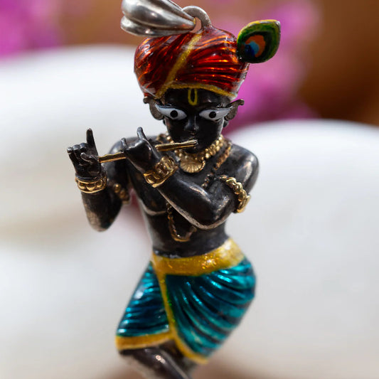 Enameled RadharamanJi Pendant