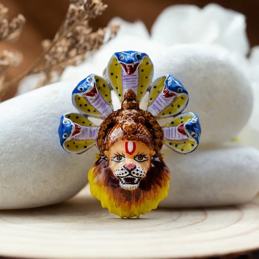 Enameled Ananta Narasimha Pendant