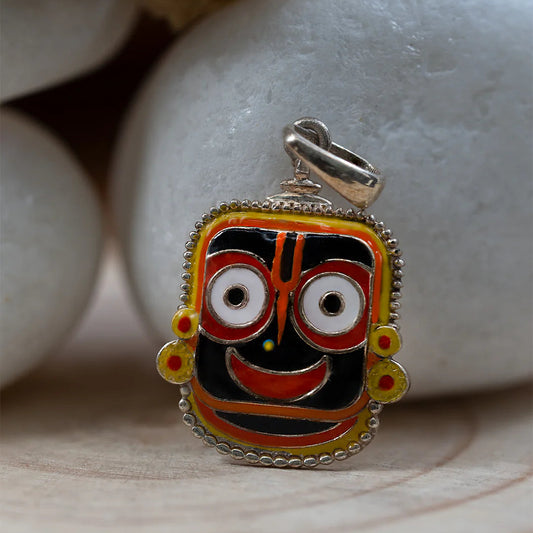 Mini Enameled Jagannath Pendant