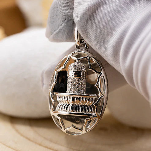 Netted Shiva Lingam Pendant