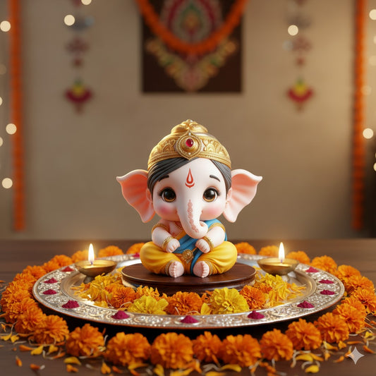 Cute Bal Ganesha Idol