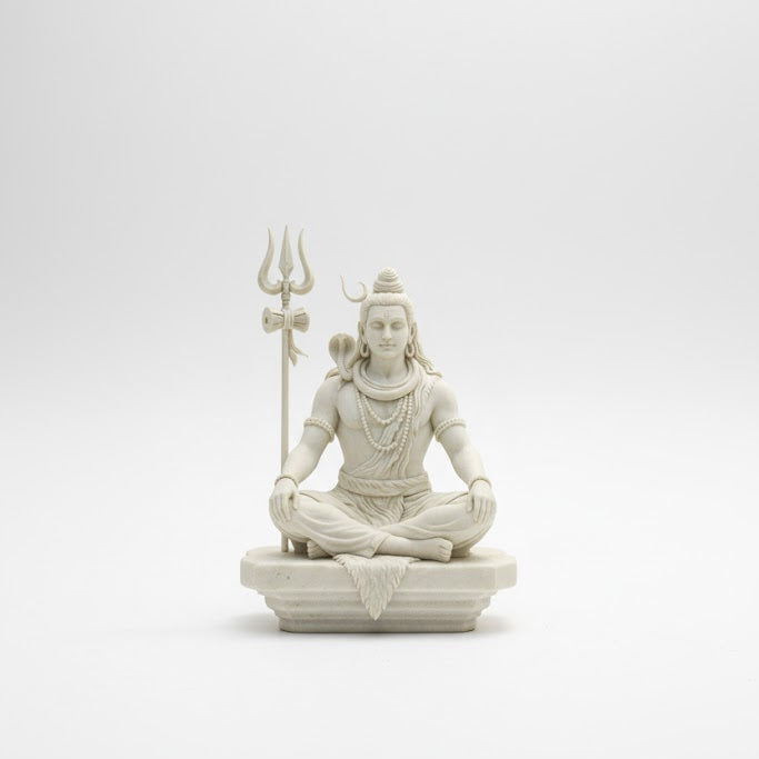 White Marble Lord Shiv Idol