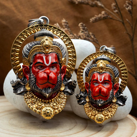 Sindoori Anjaney Hanuman Pendant