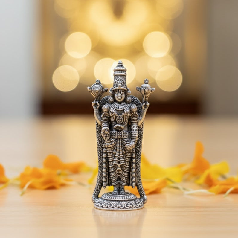 Silver Plated Lord Murgan Ji Idol Style 3 (3 Inch)