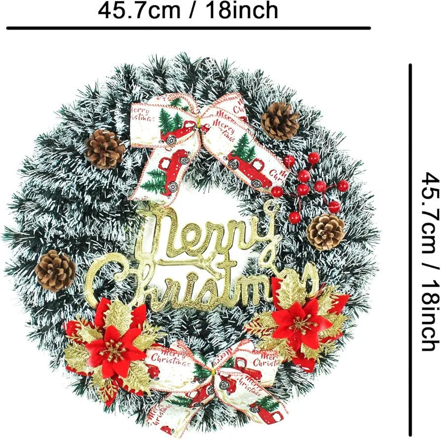 Artificial Christmas Wreath for Tree Hanging Decoration