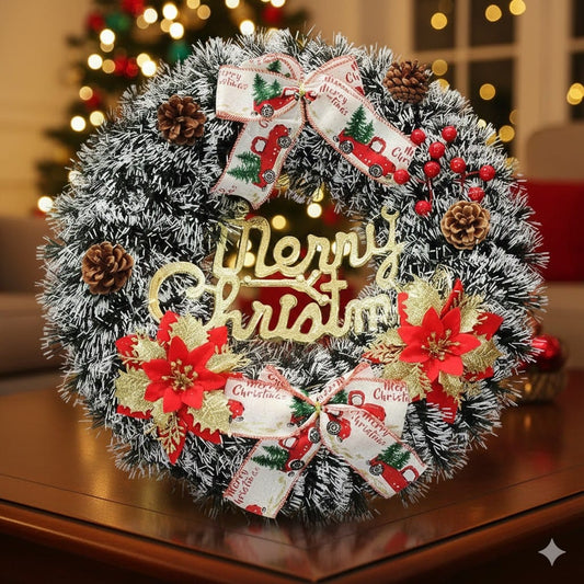 Artificial Christmas Wreath for Tree Hanging Decoration