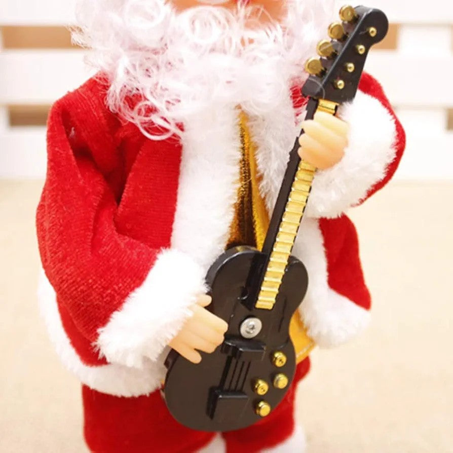 Electric Musical Santa Claus with Guitar