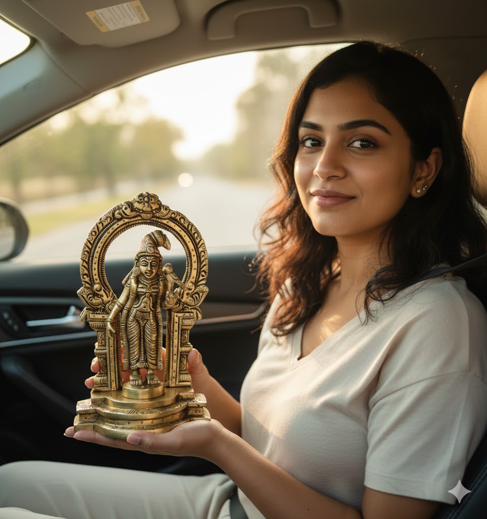 Thiruvachi Andal Statue Handcrafted Idol for Pooja & Home Decor