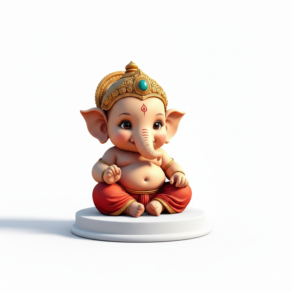 Cute Bal Ganesha Idol