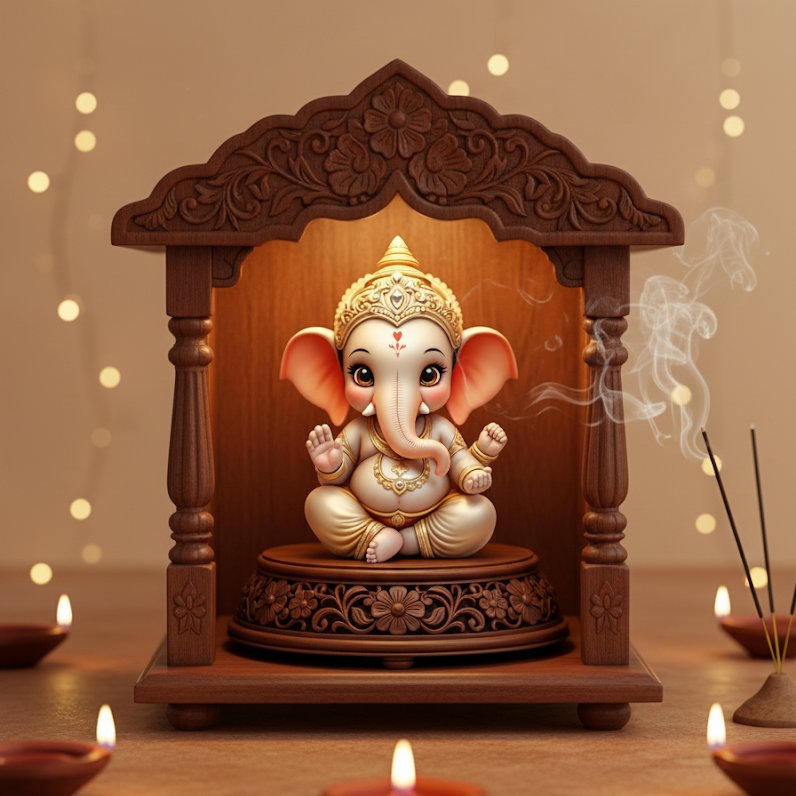 Cute Bal Ganesha Idol