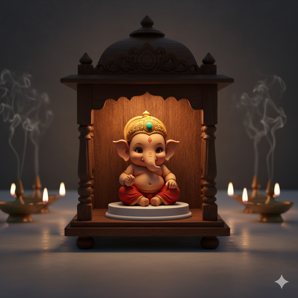 Cute Bal Ganesha Idol