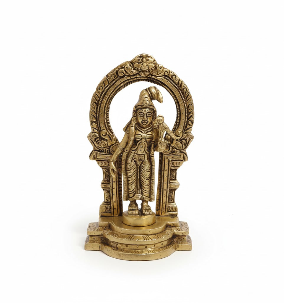 Thiruvachi Andal Statue Handcrafted Idol for Pooja & Home Decor