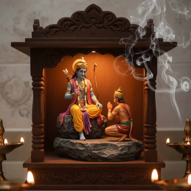 Lord Ram With Hanuman