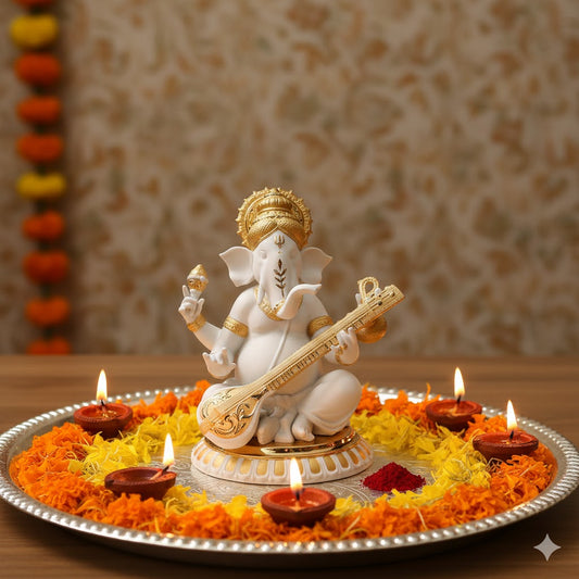 Gold Plated Lord Ganesha Idol