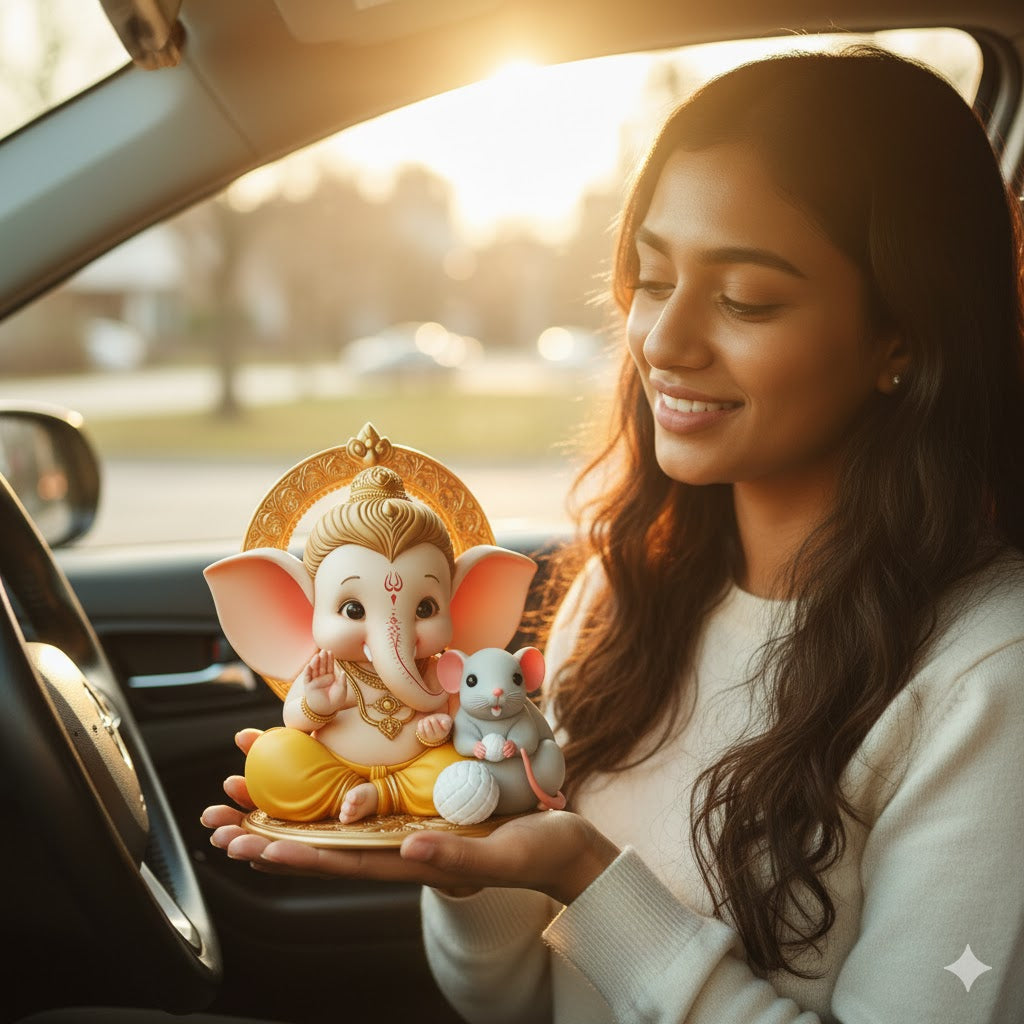 Bal Ganesha With Mushak Idol