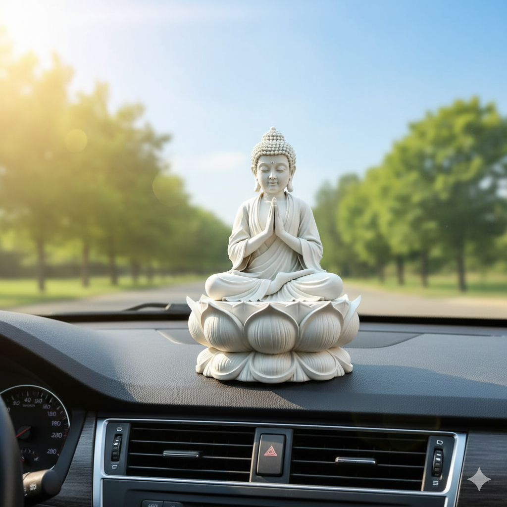 White Marble Lord Buddha Statue