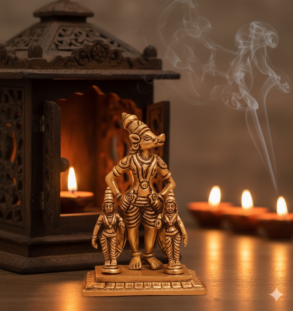 Handcrafted Vishnu’s Boar Avatar Statue For Home
