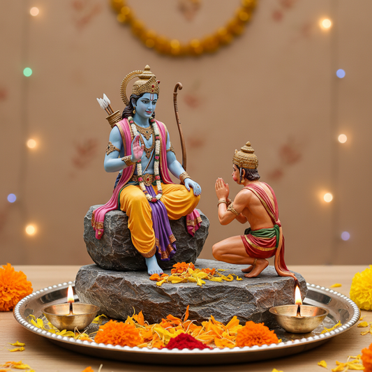 Lord Ram With Hanuman