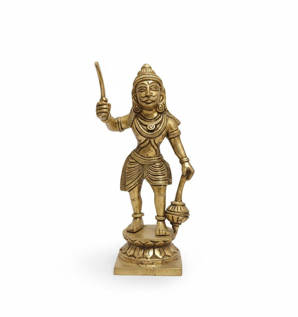 Karuppasamy Vigraham Bronze Idol for Protection & Spiritual Strength