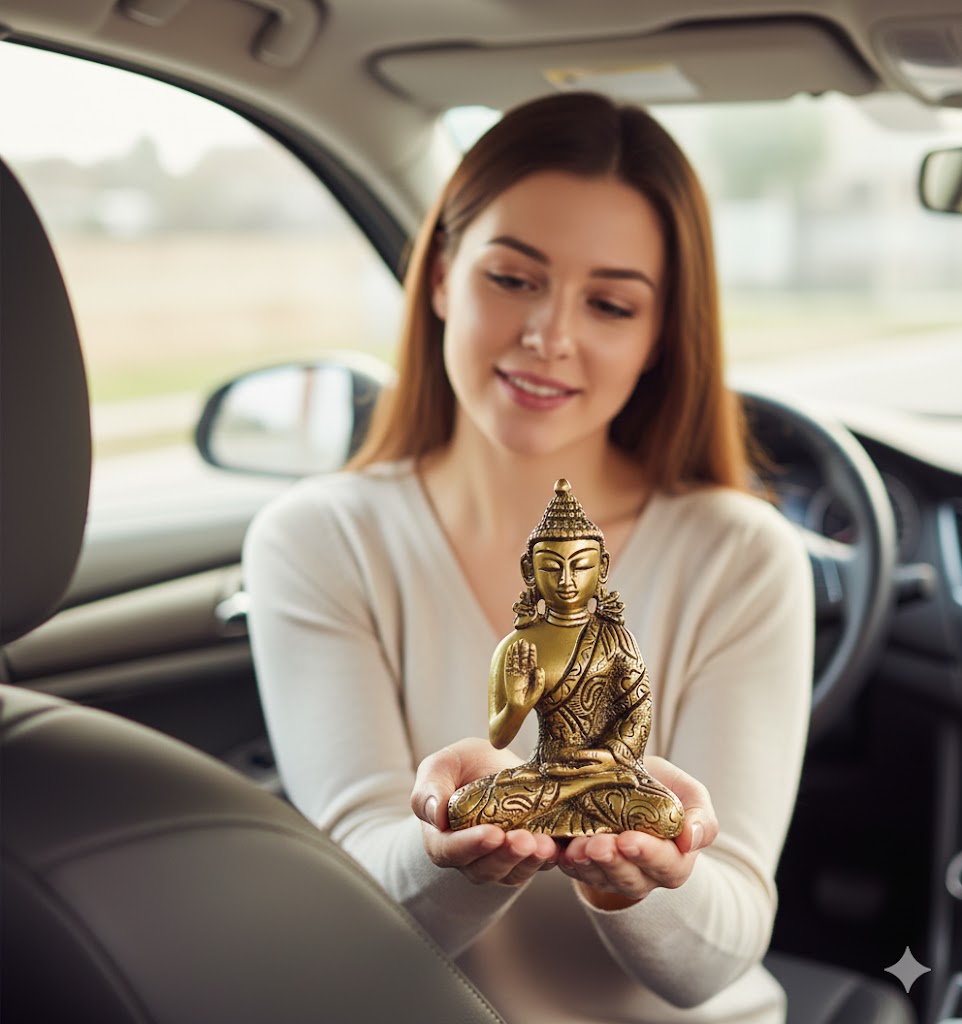 Buy Brass Buddha Idol 220g, 3.2β³β Handcrafted Buddha Idol For Home & Puja Use