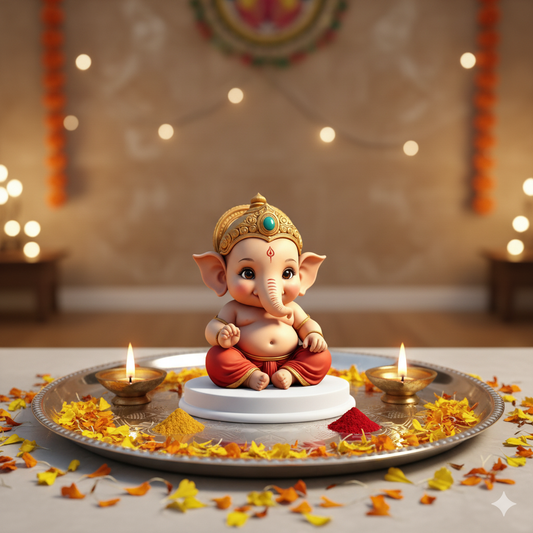 Cute Bal Ganesha Idol