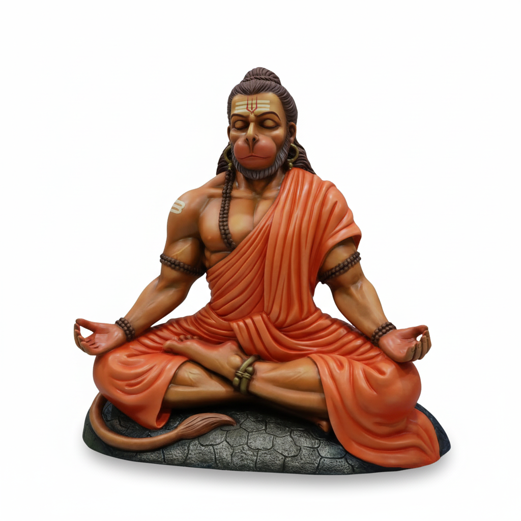 Meditating Lord Hanuman Idol