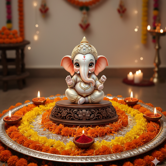 Cute Bal Ganesha Idol