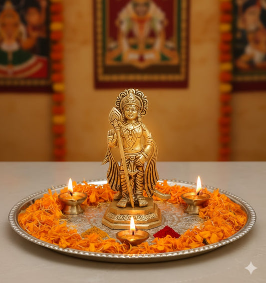 Exquisite Brass Murugan Idol