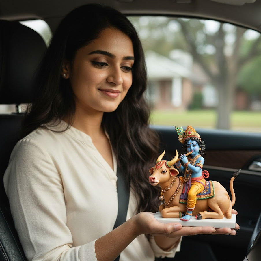 Lord Krishna With Cow