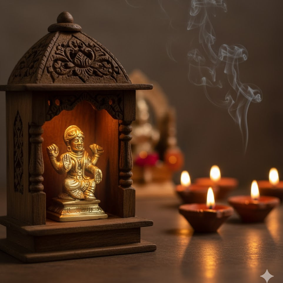 Buy Brass Balambigai Statue Online – 220g, 3″ Handmade Goddess Idol for Pooja