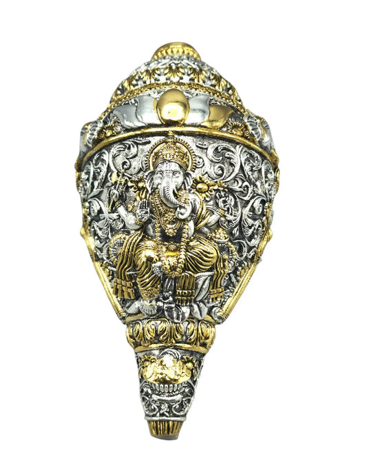 Lotus Ganesha Shankh Idol