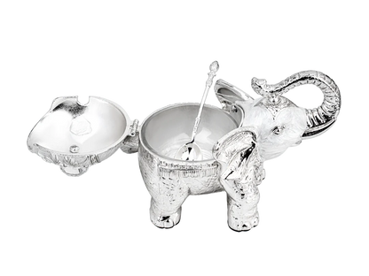 Silver Plated Elephant Idol