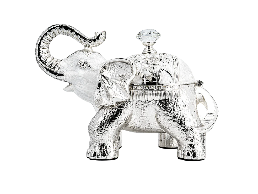 Silver Plated Elephant Idol