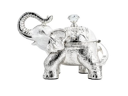 Silver Plated Elephant Idol