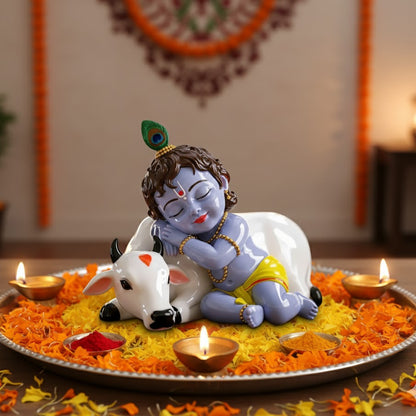 Bal Krishna With Cow Idol