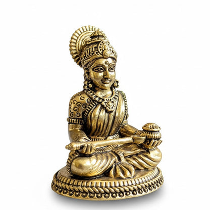 Brass Lord Lakshmi Mata Idol