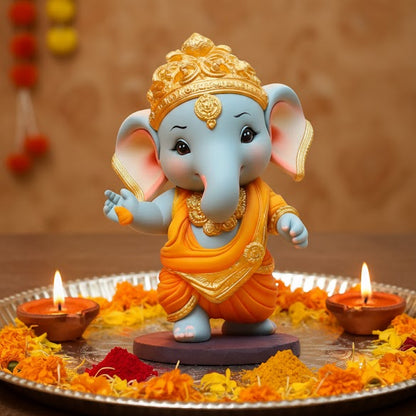 Cute Standing Bal Ganesha Idol