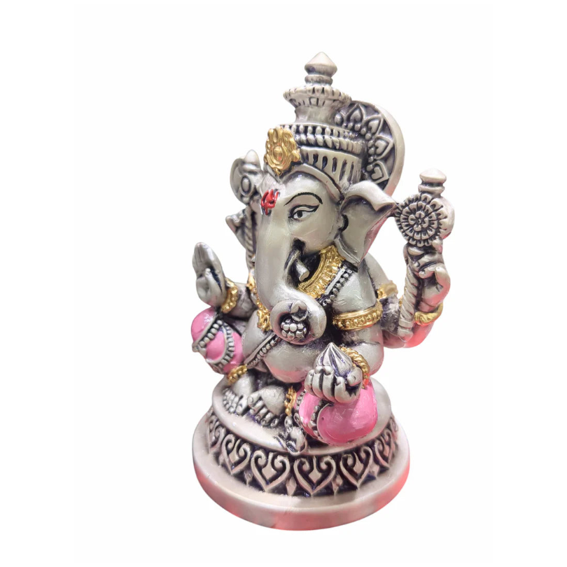 Silver Plated Ganesha Idol