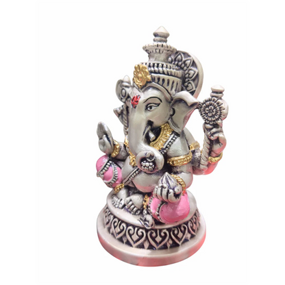 Silver Plated Ganesha Idol