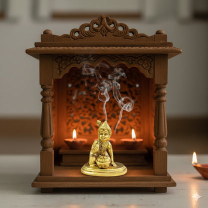 Brass Laddu Gopal Idol