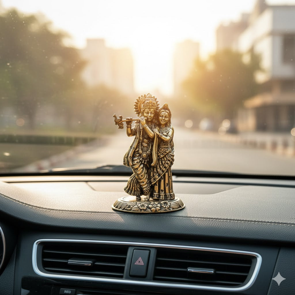 Brass Radha Krishna Idol