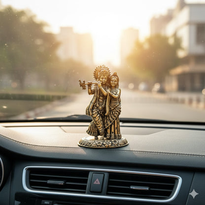 Brass Radha Krishna Idol