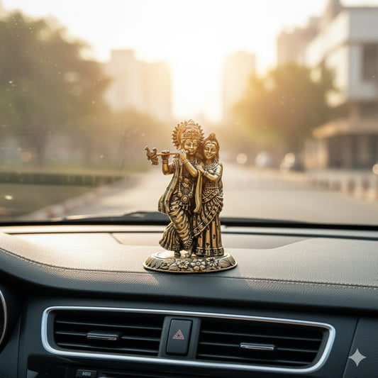 Brass Radha Krishna Idol
