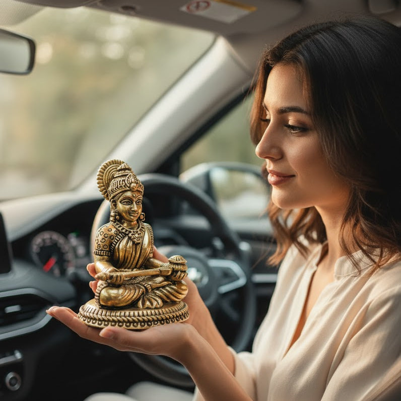 Brass Lord Lakshmi Mata Idol